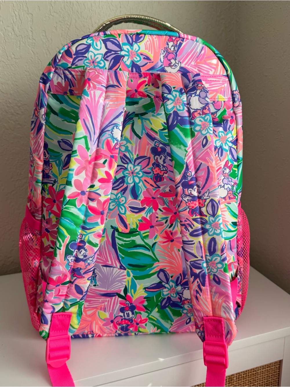 NWT Disney Parks X Lili Pulitzer Disney Dreamin Zip Closure Backpack - Picture 2 of 7